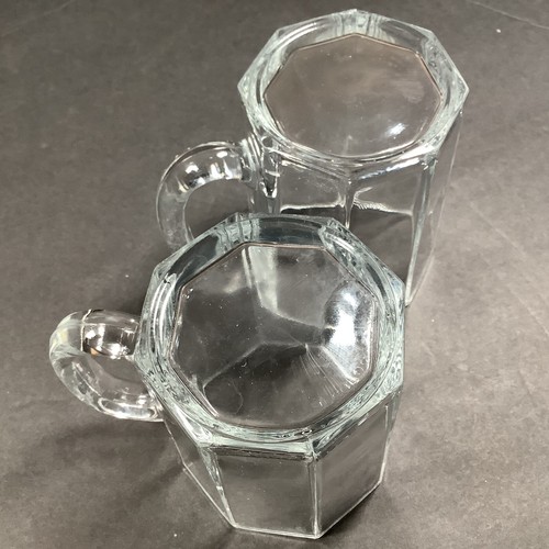 2 Arcoroc OCTIME Clear Durable Coffee Mugs Octagon 8-Sided France 8-Oz Capacity - Picture 4 of 7