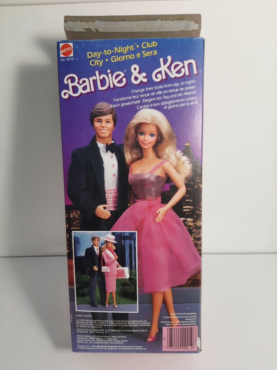 Poupée BARBIE KEN DAY-TO-NIGHT 1984 - Modèle Club City N°9019 - Comme Neuf - MATTEL Vintage