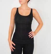 Yummie Tummie Pearl Scoop Neck Tank in Black YT1-196 NEW