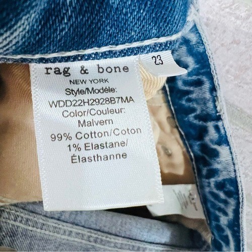 rag & bone Peyton Midrise Bootcut Jeans in Malvern Wash Size 23 - Picture 11 of 11