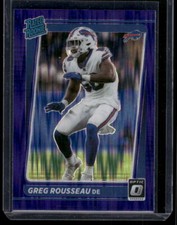 2021 Donruss Optic #253 Greg Rousseau Purple Shock