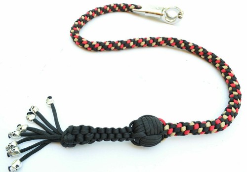 Látigo de regreso para motocicleta con borlas de bola y calavera de 1"" 36"" látigo de motor Paracord - Imagen 109 de 146
