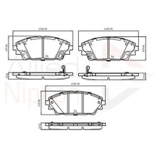Brake Pads Set For Mazda CX-3 DK 2.0 SKYACTIV-G Front Allied Nippon DFY5-33-28Z