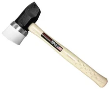 5mi Iron White Capped Rubber Mallet For Flooring Nailers & Staplers 4 Lbs