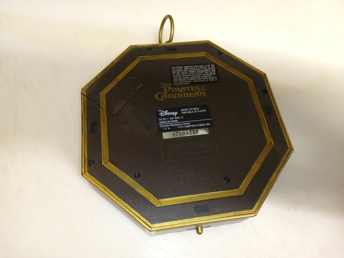 Pirates of the Caribbean CDプレーヤー Disney PIRATES OF THE CARIBBEAN Portable CD Player For Parts