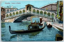 Postcard - Venezia, Ponte di Rialto, Venice, Italy