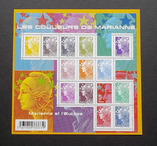 FEUILLET 4409 TIMBRES FRANCE NEUFS** LES COULEURS DE MARIANNE