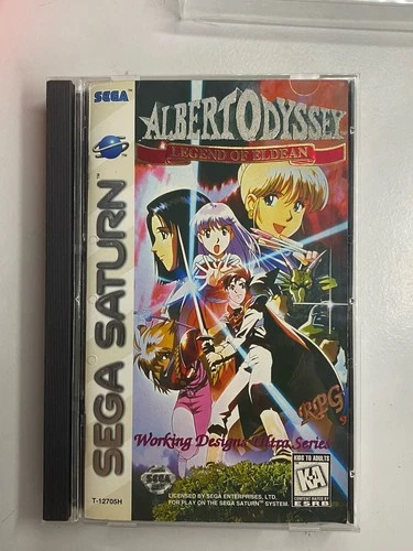 Albert Odyssey: Legend of Eldean (Sega Saturn, 1997) Complete CIB - w/ REG CARD