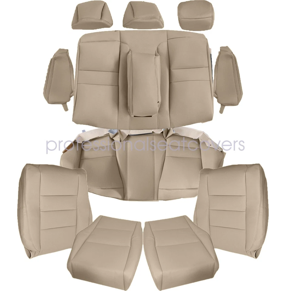 New Front & Second Row Replacement Seat Cover Tan Fits 2008-2012 Honda Accord - Image 4 of 4