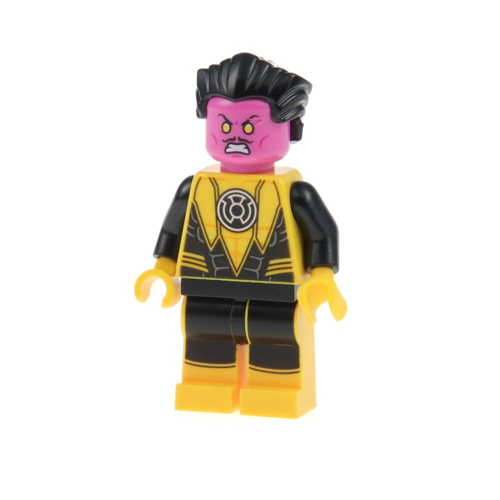 1X Lego Minifigure Super Heroes Sinestro Yellow Double Face Hair 76025 SH0144