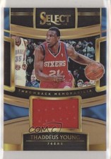 2018 Panini Select Throwback Memorabilia Copper Prizm 13/49 Thaddeus Young 0q0
