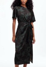 Madewell Women's Tie-Waist Midi Dress in Floral, Size 00