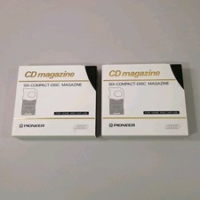 Pioneer Six-Compact Disc Magazines-For Home or Car Use - Prw 1023 Lot Of Two 2