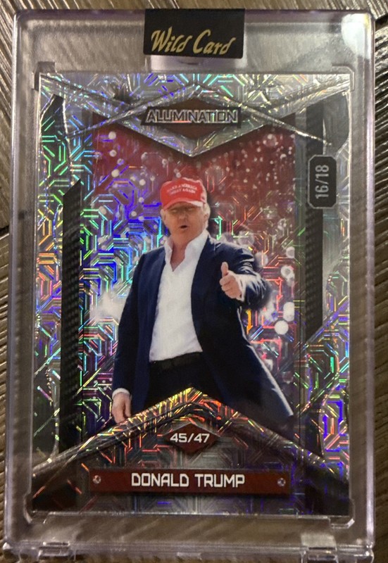 2025 Wild Card Alumination Donald Trump  Silver Parallel      *Pep Rally*