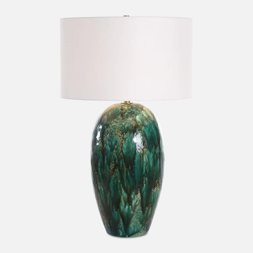 Uttermost Ceralene 1 Light Green Table Lamp - 30494 - Picture 1 of 1