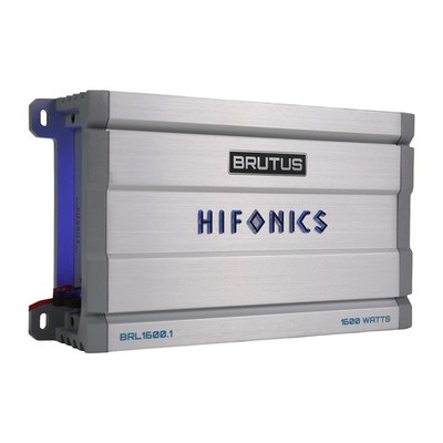 Hifonics Brutus BRL1600.1 Mono Amplifier 1600W RMS with VU Meter & Bass Remote