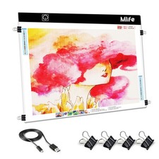 Mlife A2 LED Light Pad for Diamond Art Painting Board with 3 White