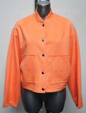 STYLISHER  BLOUSON JACKE STEHBUND INDOOR  MIKROFASER WILDLEDER OPTIK  ORANGE