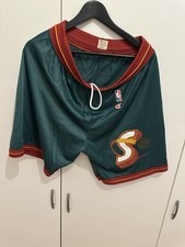 Champion Shorts Hose Seattle SuperSonics Size L NBA Vintage Jersey Trunk