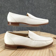 Embassy Collection by Hanover Shoes Womens 10.5 D Loafers White Leather Casual