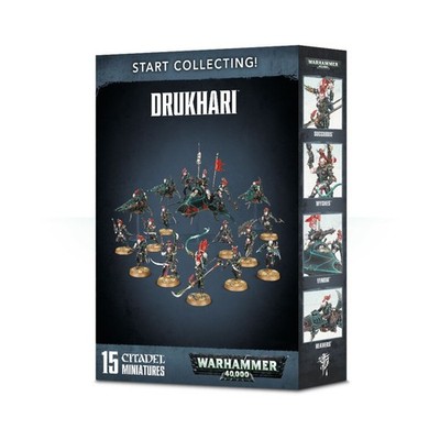 GW Dark Eldar Mini 28mm Start Collecting! Drukhari (2018 Ed) VG/NM