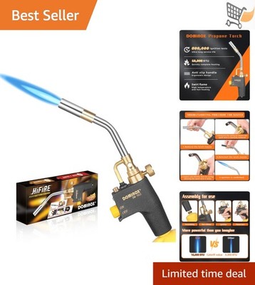 Propane Torch Head Cast Aluminum High Temp Trigger Start Gas Torch Kit