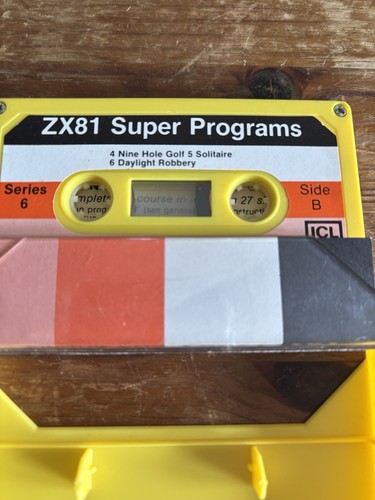 SUPER PROGRAMS 6 - ICL - Sinclair ZX81 Cassette - Original Compilation - Afbeelding 2 van 4