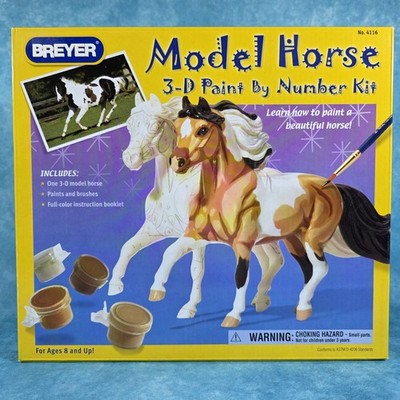 Breyer Horses 4116 Model Horse 3-D Paint by Number Kit Midnight Tango resin NIB