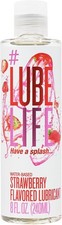 LubeLife Strawberry Flavored Water Based Lubricant 8 fl oz
