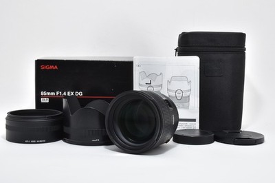 [Almost Unused] Sigma 85mm f/1.4 EX DG HSM AF Lens Canon EF EOS From Japan #2673