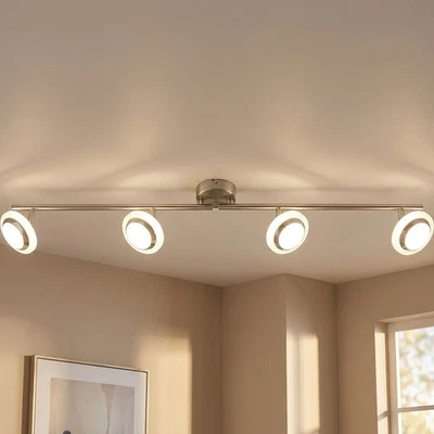 Deckenlampe Deckenleuchte Spotlampe schwenkbar LED Wohnzimmerlampe chrom L 80 cm - Bild 1 von 4