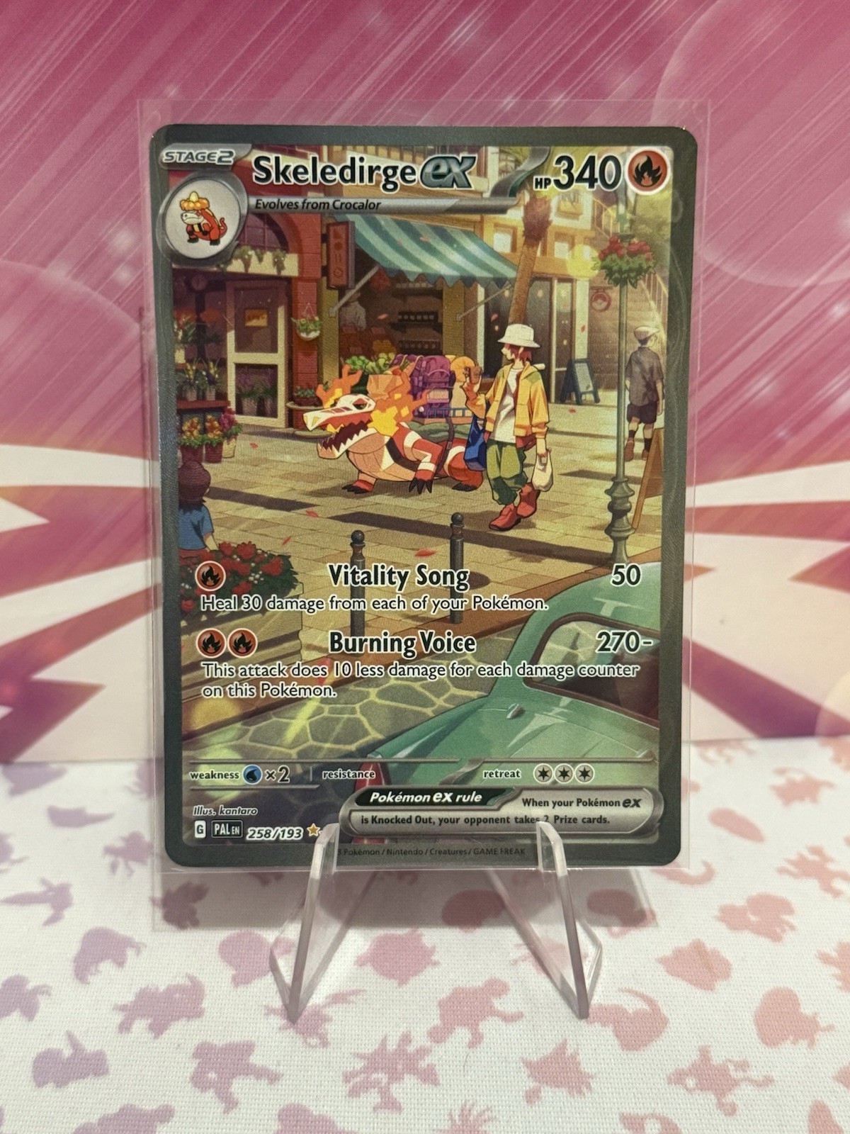 Pokemon TCG Skeledirge ex 258/193 Paldea Evolved SIR NM