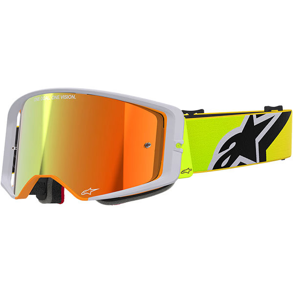 Alpinestars Supertech Corp Motocross Goggles - Fluo Yellow / Grey / Mirror Red