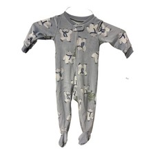 Child of Mine by Carters Baby Boy Yeti Fleece Footed Pajamas 6-9M Blue NEW