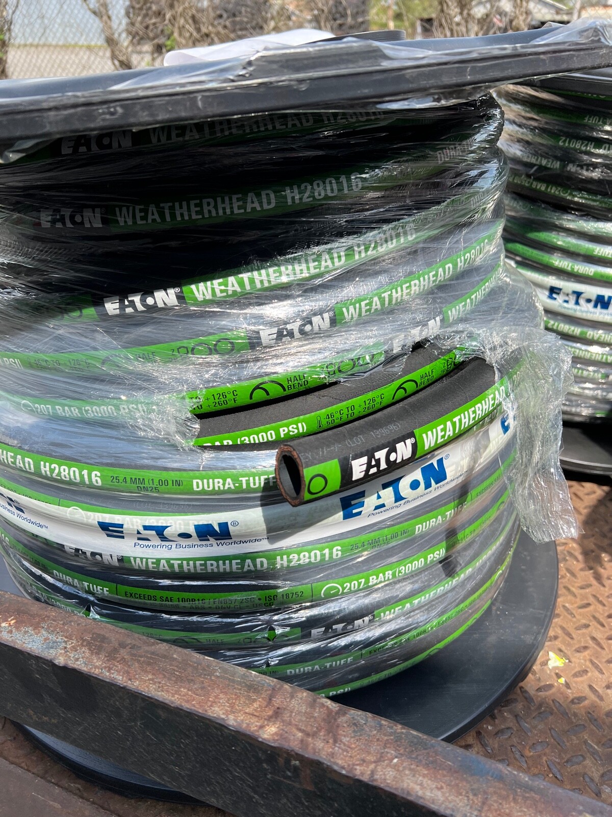 Eaton Weatherhead H28016-250R Rubber Hydraulic Hose 2 Ply Braided 1 ...