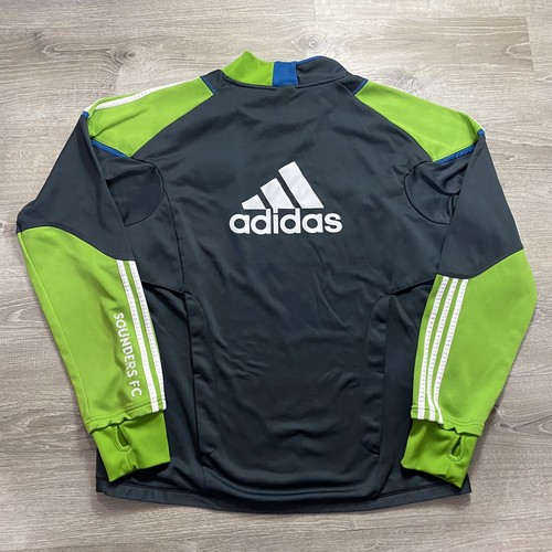 Adidas Seattle Sounders Men’s Formation Sweatshirt Jersey Size XL Green MLS Vent - Picture 12 of 20