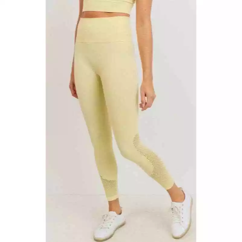 MONO B, Dahlia High Waist Seamless Leggings, Small