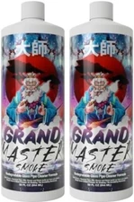 GRAND MASTER SMOKE (64oz bundle) SOAK & WASH BIODEGRADABLE BONG CLEANER /Glas...