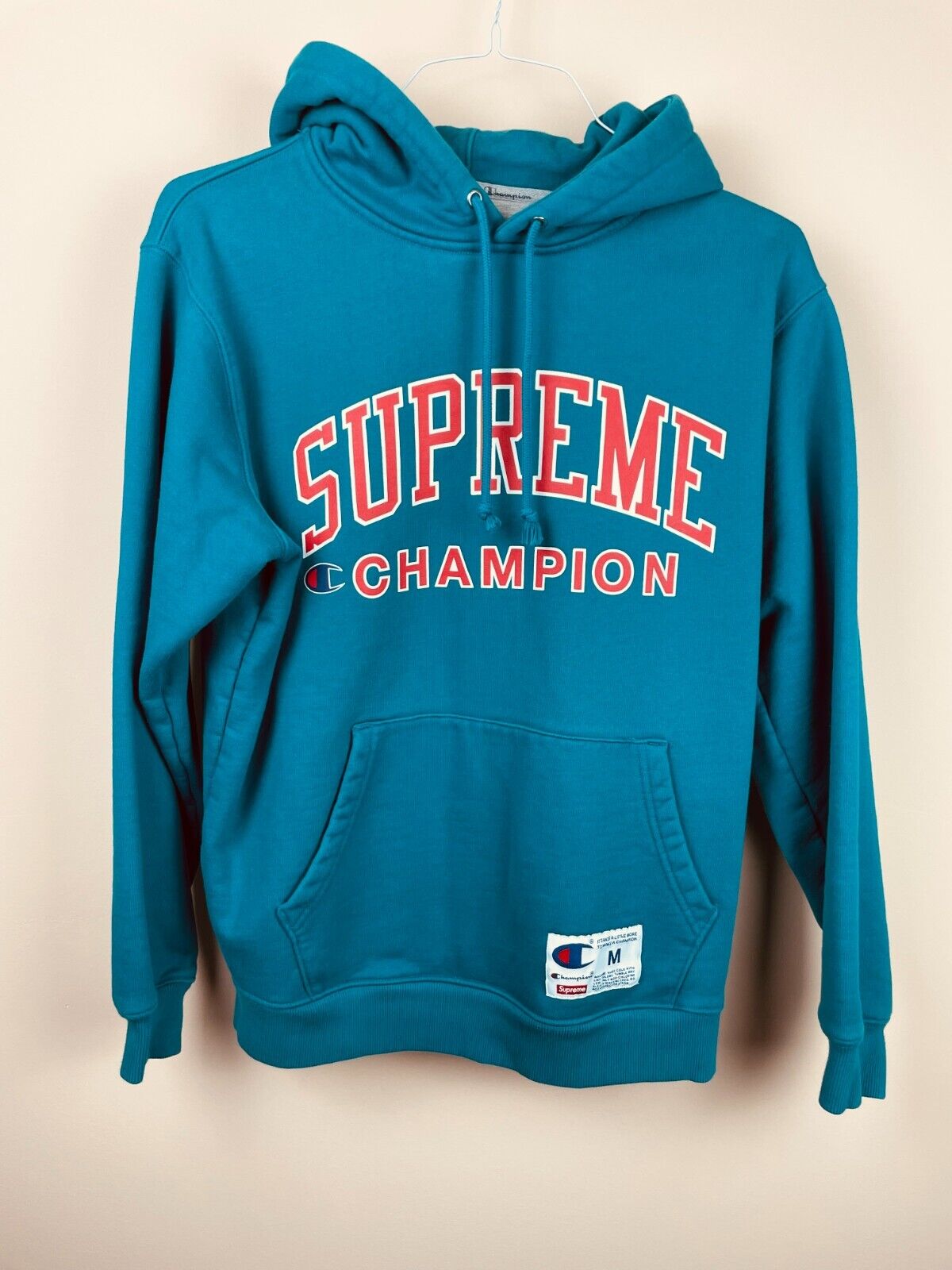 erindringer effektivitet telt Supreme x Champion Hoodie Teal | eBay