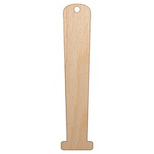 Baseball Bat Solid Unfinished Craft Wood Holiday Christmas Tree DIY Ornament