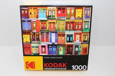 KODAK COLORFUL MONTREAL DOORS 1000 PIECE PREMIUM JIGSAW PUZZLE Brand New