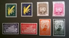 United Nations 1954 New York UN  SC 23-30 MNH Complete Year Set   Lot un54