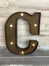Rustic Letter C Marquee Light