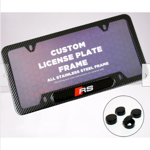 Audi rs license plate frame deals