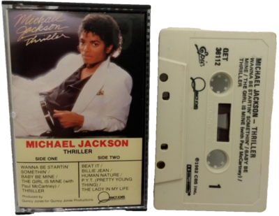Michael Jackson Thriller Audio Cassette Tape Epic Cbs Records