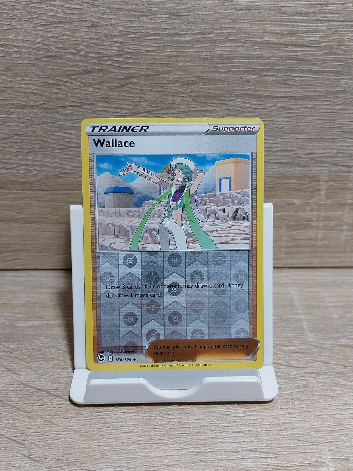 Wallace 166/195 Reverse Holo Silver Tempest Pokemon Card 