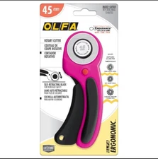 Olfa Ergonomic Rotary Cutter•Pink•Best Rotary Cutter! Great Gift! Same Day Ship!