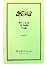 Ford Price List Of Body Parts Model T Paperback 1928 Polyprint