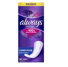 Image of Always Dailies Long Plus 38s x 4 Packs (152 Liners) 
