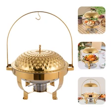 New Stove Hanging Lid Dining Stove Chafing Dish Buffet Set Stove Food Warmer 8L